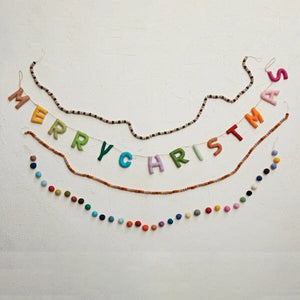 Merry Christmas Garland Holiday Decor TABULA RASA ESSENTIALS 