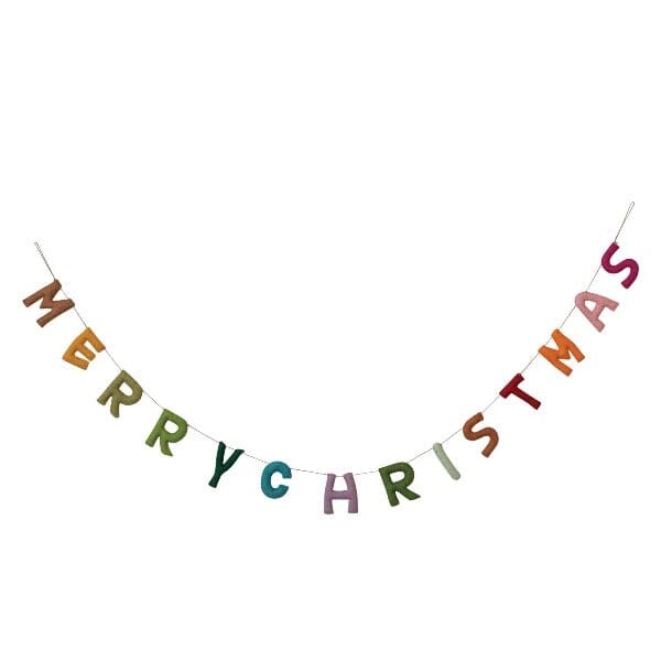Merry Christmas Garland Holiday Decor TABULA RASA ESSENTIALS 