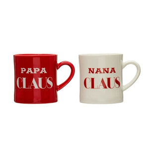 Nana Papa Claus Mug Holiday Entertaining TABULA RASA ESSENTIALS 