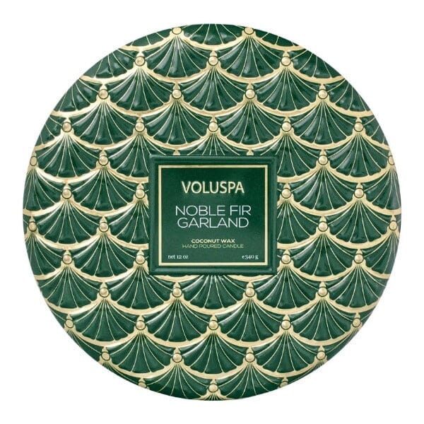 Noble Fir 3 Wick Candle Tin Holiday Candles Voluspa 