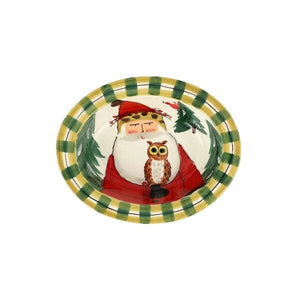 OSN Owl Small Rimmed Bowl Holiday Entertaining Vietri 
