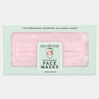 Pink Disposable Face Mask S/50 Face Mask Spa Sister 