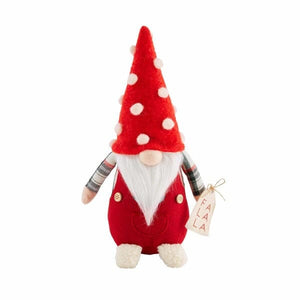 Red Dot XMAS Gnome Sm Sitter Holiday Decor TABULA RASA ESSENTIALS 