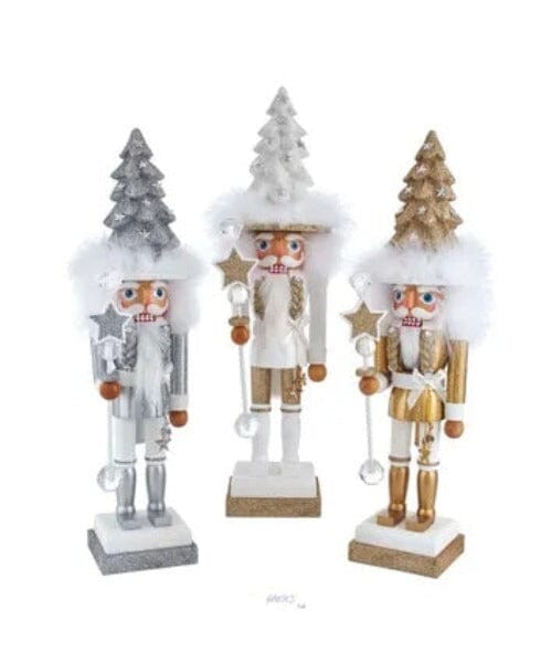 Silver White Gold XMAS Tree Hat Nutcracker Holiday Decor TABULA RASA ESSENTIALS 