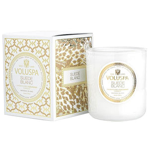 Suede Blanc Classic Candle Candles Voluspa 