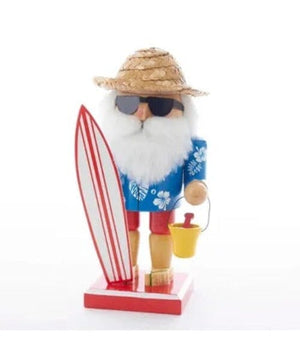 Surfer Santa Nutcracker Holiday Decor TABULA RASA ESSENTIALS 