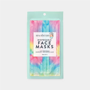 Tie Dye Disposable Face Mask S/50 Face Mask Spa Sister 