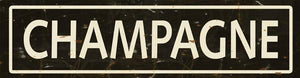 Wine Cellar & Bar Street Signs Wall Art Tabula Rasa Essentials Champagne Black Cream 