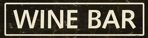 Wine Cellar & Bar Street Signs Wall Art Tabula Rasa Essentials Wine Bar Black Cream 
