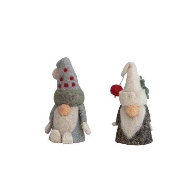 Wool Felt Gnome Bottle Topper Holiday Entertaining TABULA RASA ESSENTIALS 