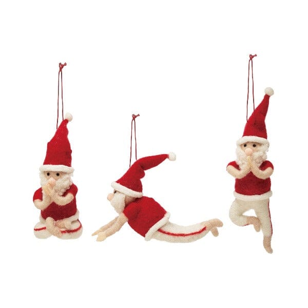 Yoga Santa Ornament Holiday Ornament TABULA RASA ESSENTIALS 