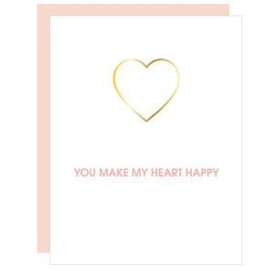 You Make My Heart Happy Greeting Card Greeting Cards Tabula Rasa Essentials 