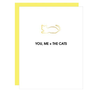 You Me and the Cats Greeting Card Greeting Cards Tabula Rasa Essentials 