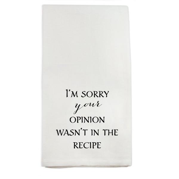Your Opinion Kitchen Towel Flour Sack Towel TABULA RASA ESSENTIALS 